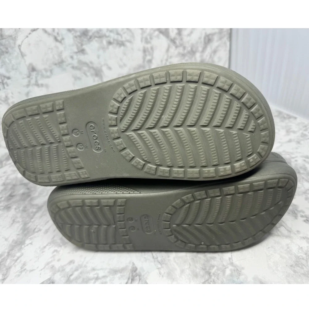 Rare Crocs‎ chunky platform Boot Sample Not For Resale green  M10 W12 Gorpcore